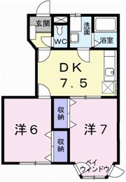 ウエストパレスの間取り画像