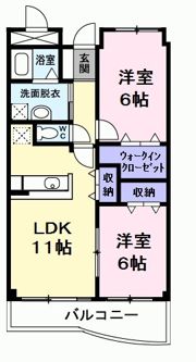 パークサイドパレスの間取り画像