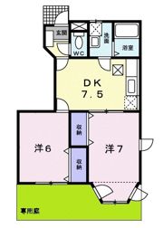 天王森 Ⅱの間取り画像