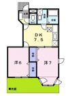 天王森 Ⅱの間取り画像