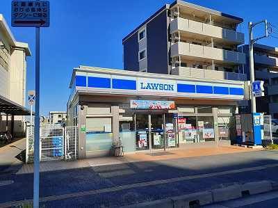近くのローソン 浜野駅東口店まで350m(徒歩5分)