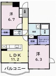 グランアベニールの間取り画像