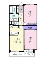 ポムドテールの間取り画像