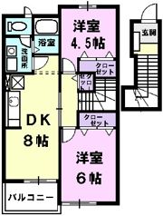 ミーテK・Eの間取り画像