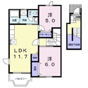 クレストールふじⅡの間取り画像