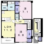 コーポ関口 Bの間取り画像