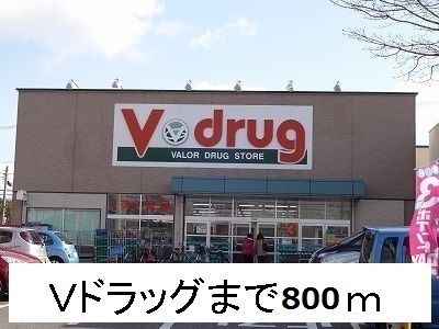 近くのVドラッグまで800m(徒歩10分)