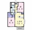 エスポワールハイム Dの間取り画像
