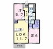 エスポワールハイム Dの間取り画像
