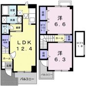 ヴェルメゾンⅡ号館の間取り画像