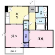 ラフィネ藤 Bの間取り画像