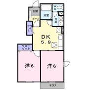 ヒルズ若久 Ⅱの間取り画像