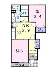 サニーヴィラ壱番館の間取り画像