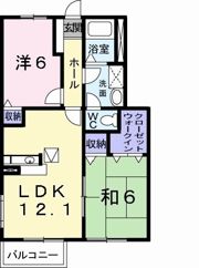 アビタシオン勝瑞Iの間取り画像