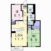 アビタシオン勝瑞Jの間取り画像