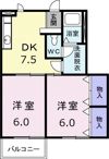 メゾンエスポールⅡ・Bの間取り画像