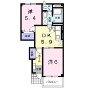 エクセレント ハイツ Cの間取り画像
