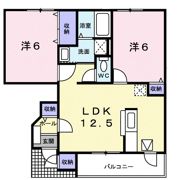 シャルマンAの間取り画像