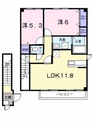 ベルクール石川 2号館の間取り画像