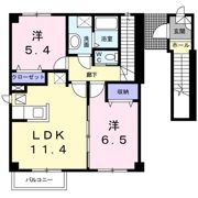 ベルクール石川 1号館の間取り画像