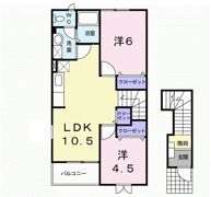 メロディオーソ Bの間取り画像