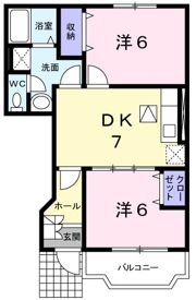 カメリア・Bの間取り画像