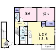 ヴィラ アンソレイユの間取り画像