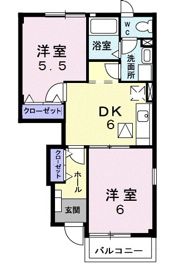 フルールⅢAの間取り画像