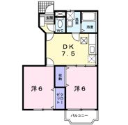 ミニョン ヴィラ 野寺道の間取り画像