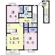 ヴィラルージュの間取り画像