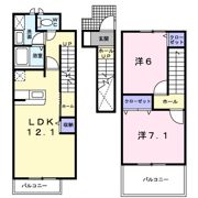 ファミールエセナDの間取り画像