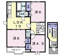 ソレアード・エムズⅡ番館の間取り画像