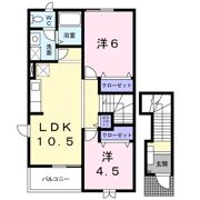 ハイツ陽気Cの間取り画像
