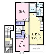 ハイツ陽気Cの間取り画像