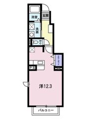 プラシード小坂Bの間取り画像