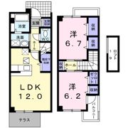シャン・ド・フルールⅡ番館の間取り画像