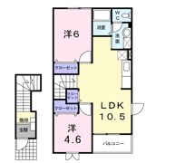 ポプラールの間取り画像