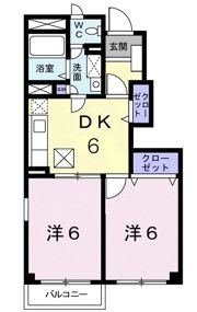 アカシア Aの間取り画像
