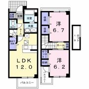 カリーノ・ローザAの間取り画像