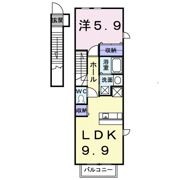 サンフラワー Aの間取り画像