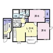 エスポワール横田の間取り画像