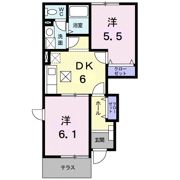 リヴィエールAの間取り画像