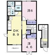 リヴィエールBの間取り画像