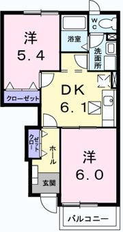 サンパティークAの間取り画像