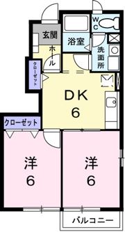 サンパティークBの間取り画像