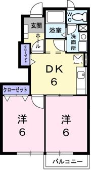 サンパティークBの間取り画像