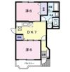 シャンティ北小田 Bの間取り画像
