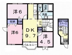 アルモニーふじた1の間取り画像