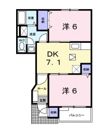 ル・シエルBの間取り画像