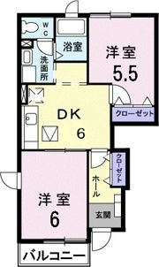 エスポワール58Bの間取り画像